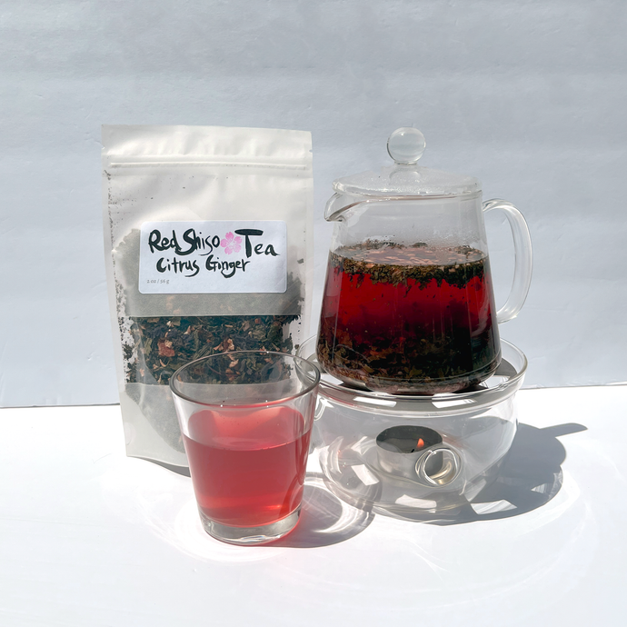 Red Shiso Tea with Citrus & Ginger